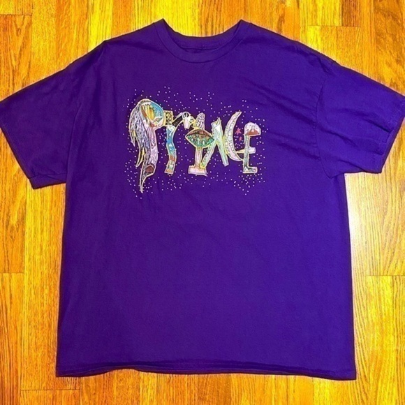 Prince 1999 Album Cover Graphic T-shirt Mens XL Purple - Picture 1 of 5